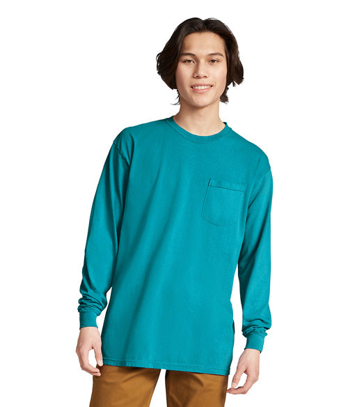 Comfort Colors Heavyweight Adult Long Sleeve Pocket T-Shirt  4410  SMALL - LARGE