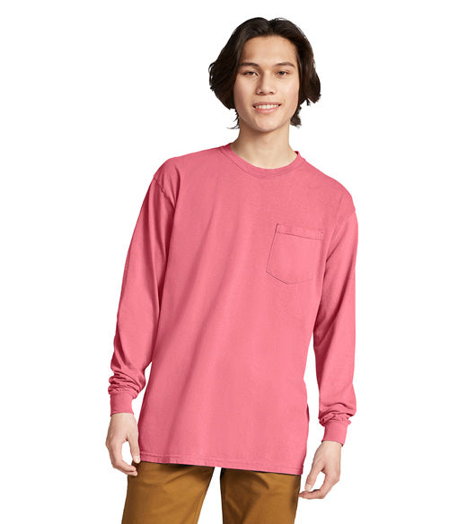 Comfort Colors Heavyweight Adult Long Sleeve Pocket T-Shirt  4410  SMALL - LARGE