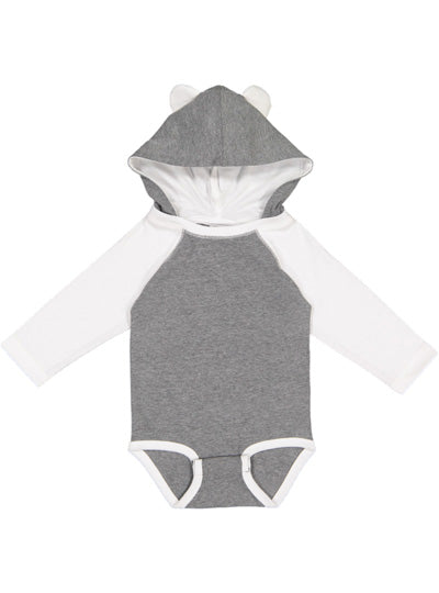 Infant Long Sleeve Bodysuit w/Ears  Rabbit Skins  4418