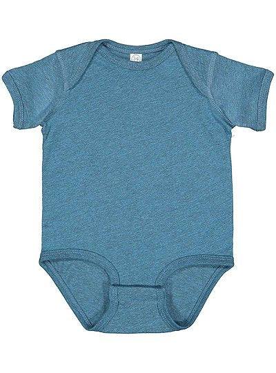 Infant Fine Jersey Bodysuit  Rabbit Skins  4424  APPLE TO CHARCOAL