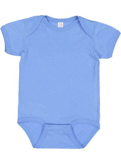 Infant Fine Jersey Bodysuit  Rabbit Skins  4424  APPLE TO CHARCOAL