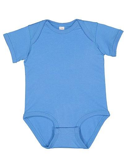 Infant Fine Jersey Bodysuit  Rabbit Skins  4424  (CONT'D)  SANGRIA BLACKOUT TO VINTAGE DENIM