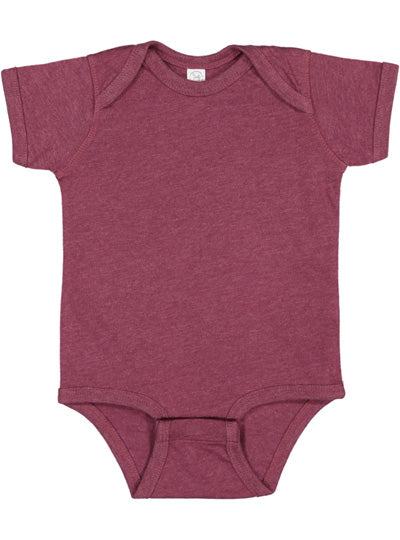 Infant Fine Jersey Bodysuit  Rabbit Skins  4424  (CONT'D)  SANGRIA BLACKOUT TO VINTAGE DENIM