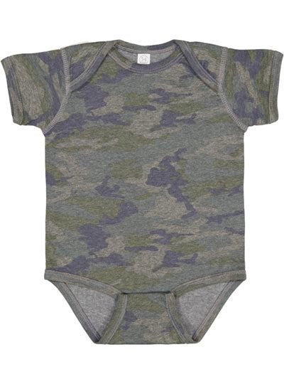 Infant Fine Jersey Bodysuit  Rabbit Skins  4424  (CONT'D)  SANGRIA BLACKOUT TO VINTAGE DENIM