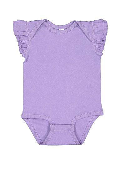 Infant Flutter Sleeve Bodysuit  Rabbit Skins  4439