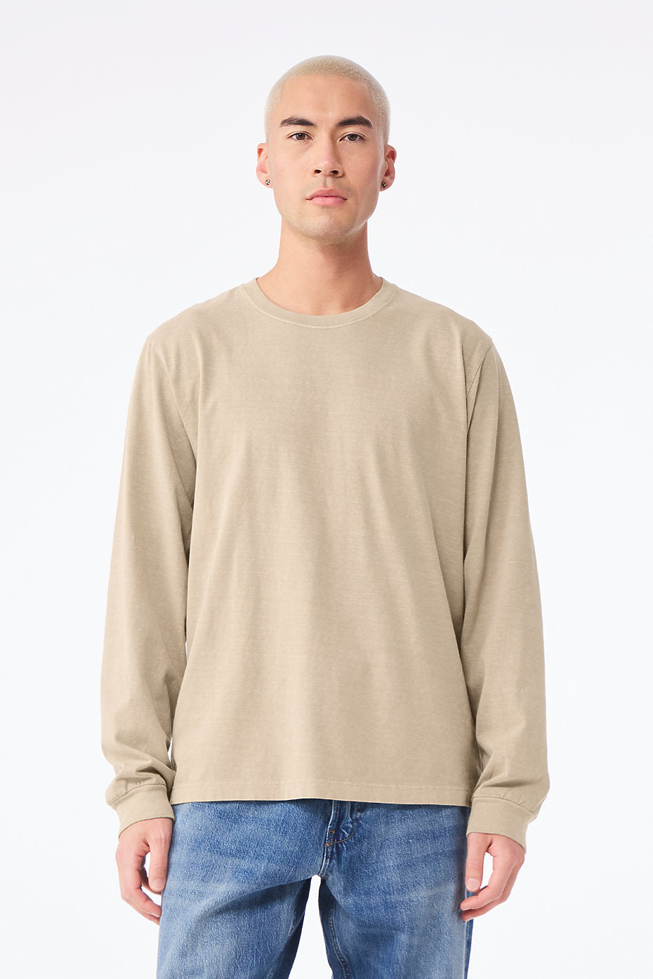 Unisex Heavyweight Garment Dye Long Sleeve Tee  Bella+Canvas  4851GD