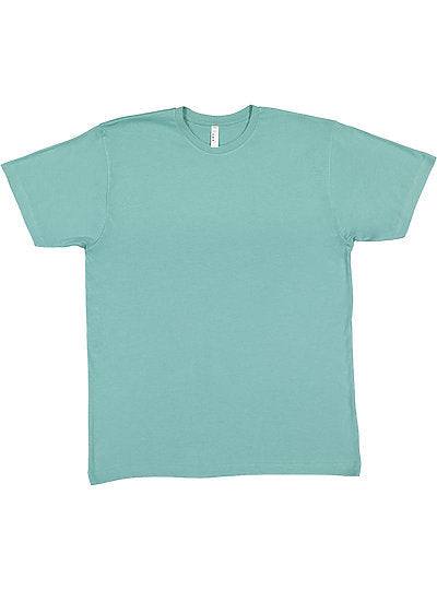 Youth Fine Jersey Tee in Saltwater color, soft unisex kids' crew neck t-shirt made of combed ringspun cotton