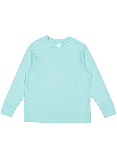 Youth Long Sleeve Fine Jersey Tee  LAT  6201  YOUTH X-SMALL, SMALL, MEDIUM, & LARGE