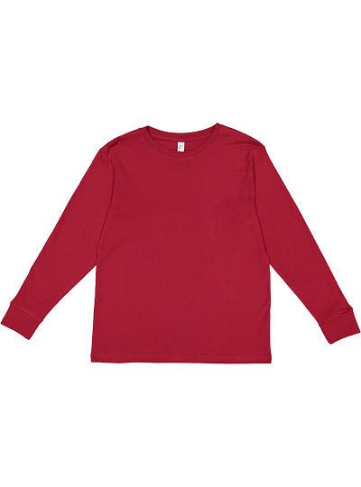 Youth Long Sleeve Fine Jersey Tee  LAT  6201  YOUTH X-SMALL, SMALL, MEDIUM, & LARGE