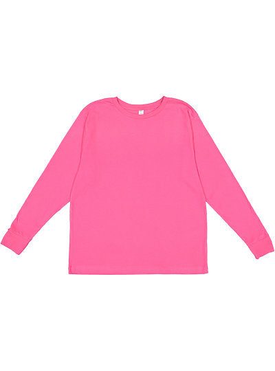 Youth Long Sleeve Fine Jersey Tee  LAT  6201  YOUTH X-SMALL, SMALL, MEDIUM, & LARGE