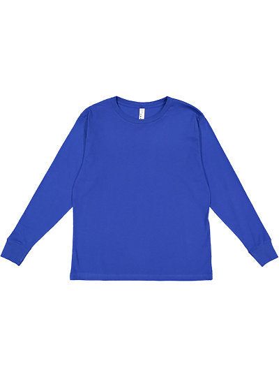 Youth Long Sleeve Fine Jersey Tee  LAT  6201  YOUTH X-SMALL, SMALL, MEDIUM, & LARGE