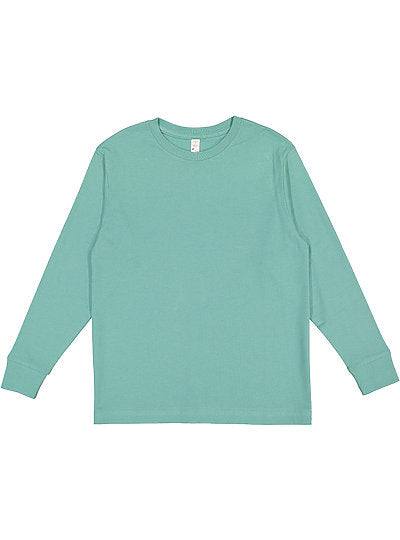 Youth Long Sleeve Fine Jersey Tee  LAT  6201  YOUTH X-SMALL, SMALL, MEDIUM, & LARGE