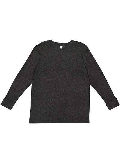 Youth Long Sleeve Fine Jersey Tee  LAT  6201  YOUTH X-SMALL, SMALL, MEDIUM, & LARGE