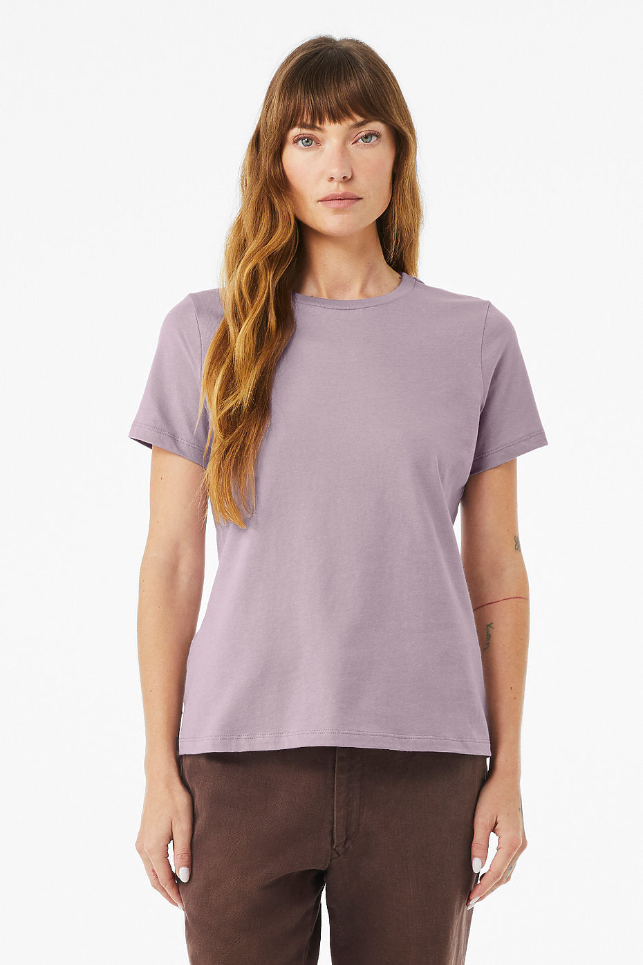 Women's Relaxed Jersey Short Sleeve Tee Bella+Canvas 6400 Small & Medium