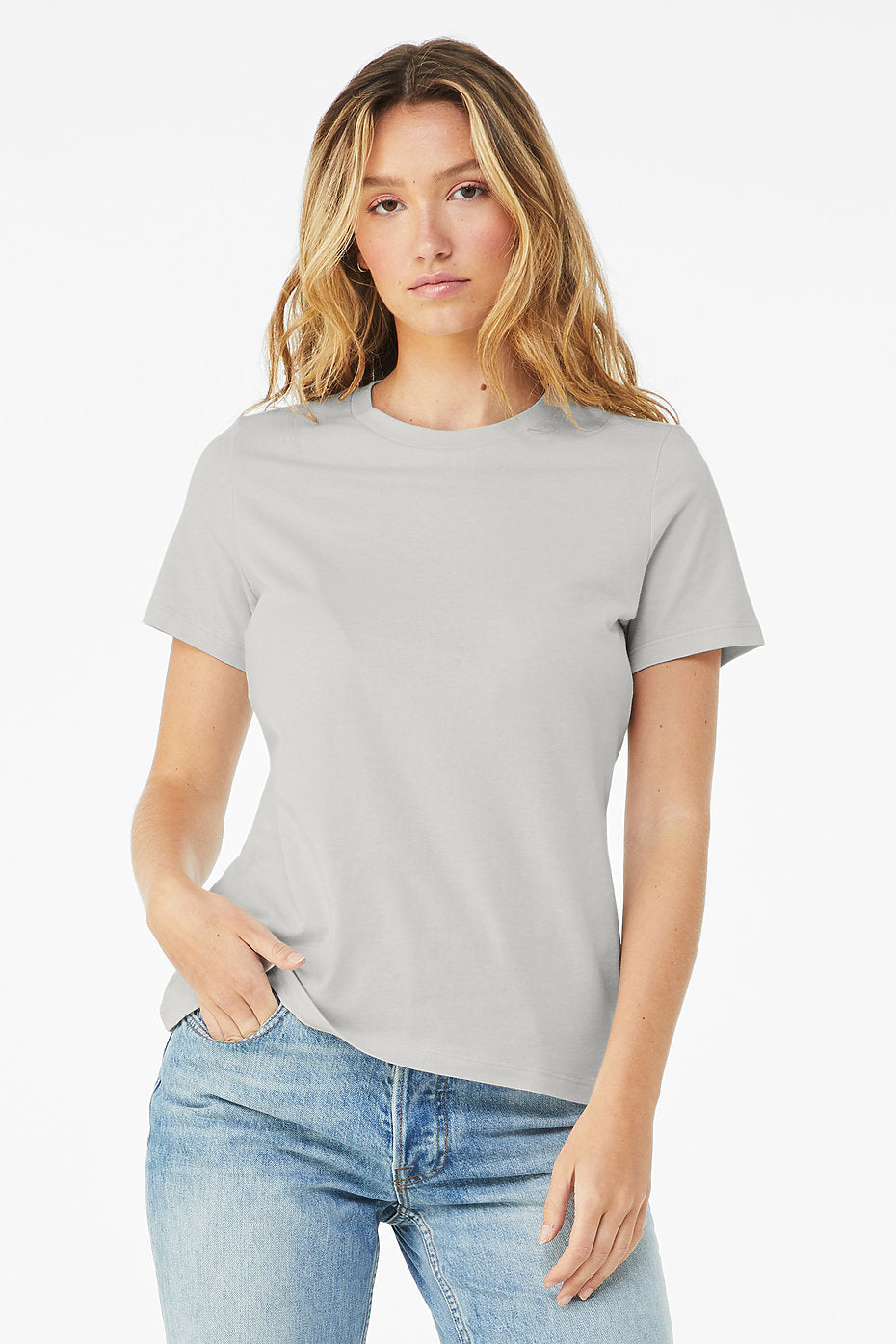 Women's Relaxed Jersey Short Sleeve Tee Bella+Canvas 6400 Small & Medium