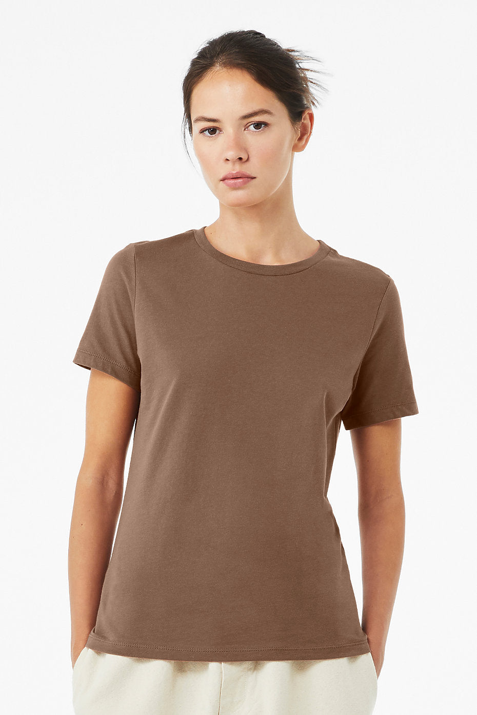 Women's Relaxed Jersey Short Sleeve Tee Bella+Canvas 6400 Large & X-Large