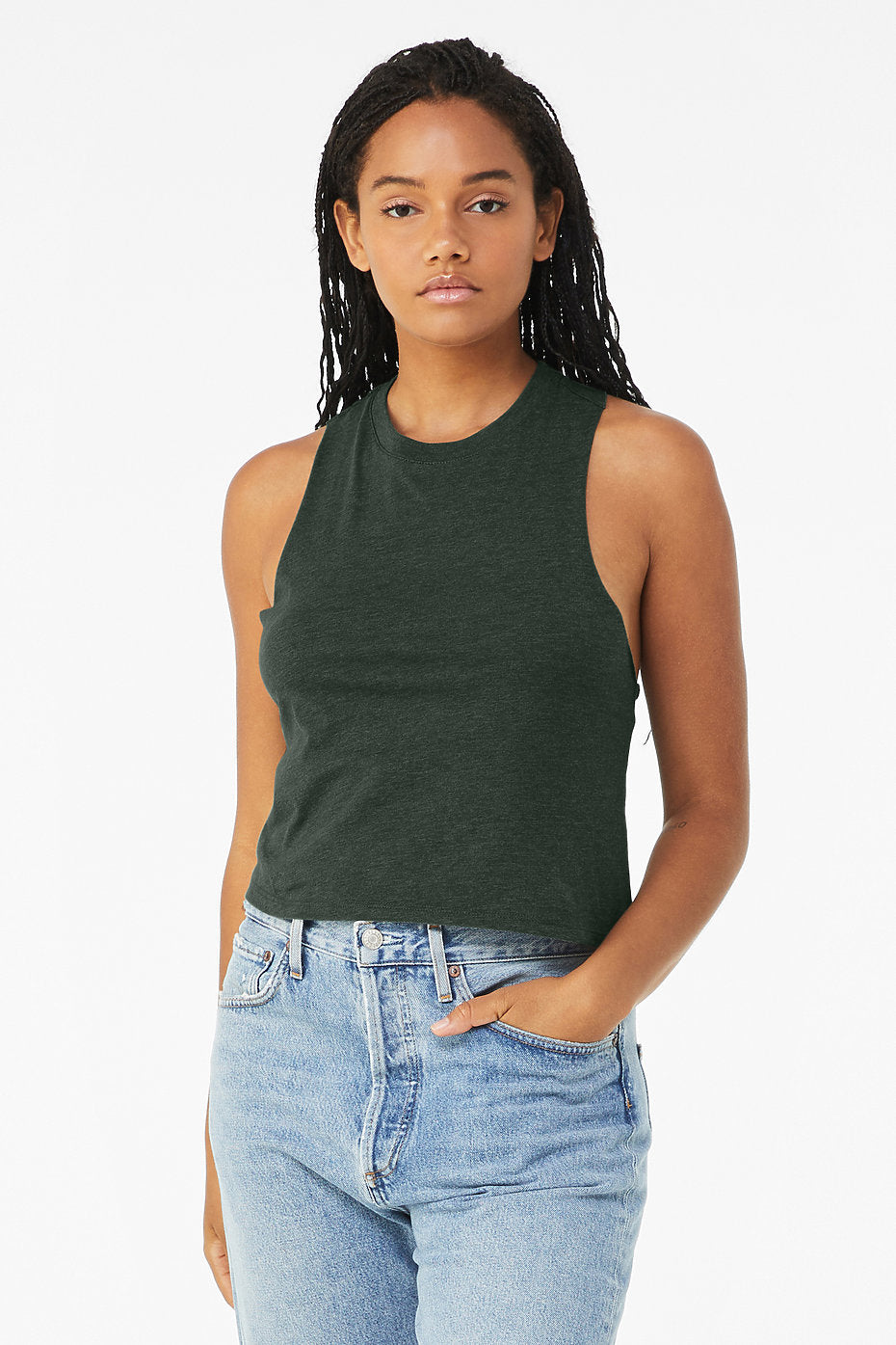 Women's Racerback Cropped Tank Bella+Canvas  6682