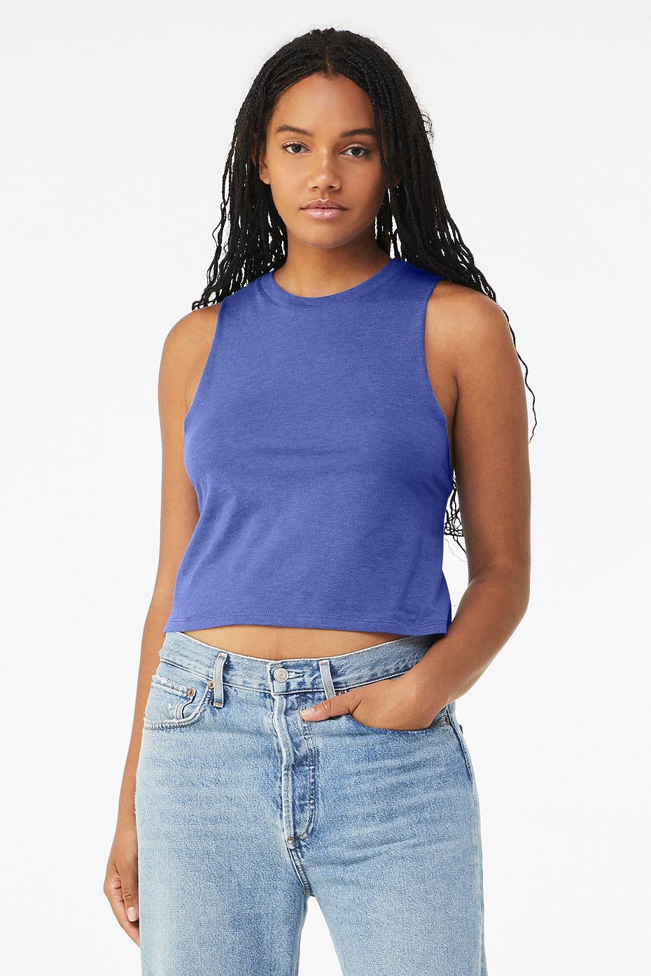 Women's Racerback Cropped Tank Bella+Canvas  6682