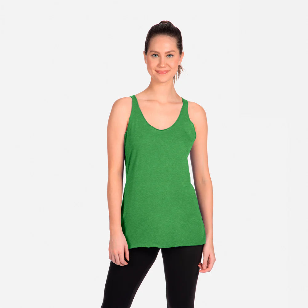 6733 Women's Tri-Blend Racerback Tank  Next Level  SIZES X-SMALL, SMALL, MEDIUM, & LARGE
