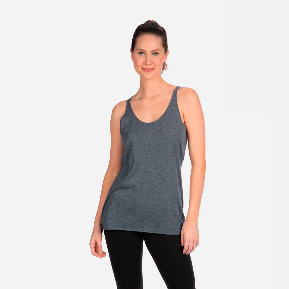 6733 Women's Tri-Blend Racerback Tank  Next Level  SIZES X-SMALL, SMALL, MEDIUM, & LARGE