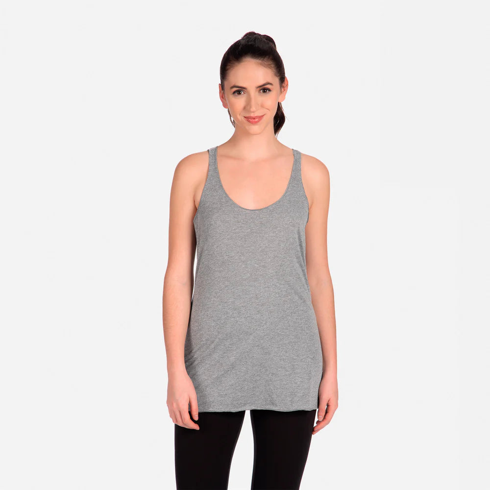 6733 Women's Tri-Blend Racerback Tank  Next Level  SIZES X-SMALL, SMALL, MEDIUM, & LARGE