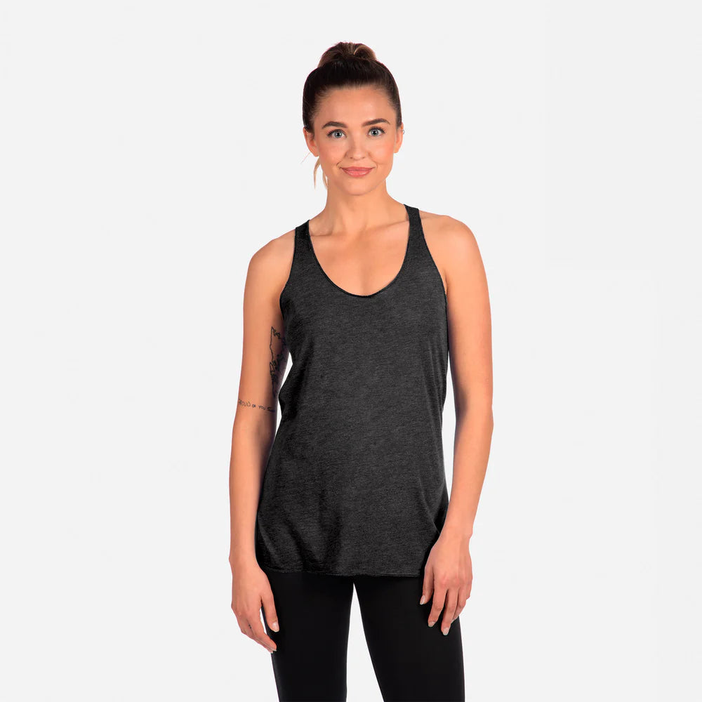 6733 Women's Tri-Blend Racerback Tank  Next Level  SIZES X-SMALL, SMALL, MEDIUM, & LARGE