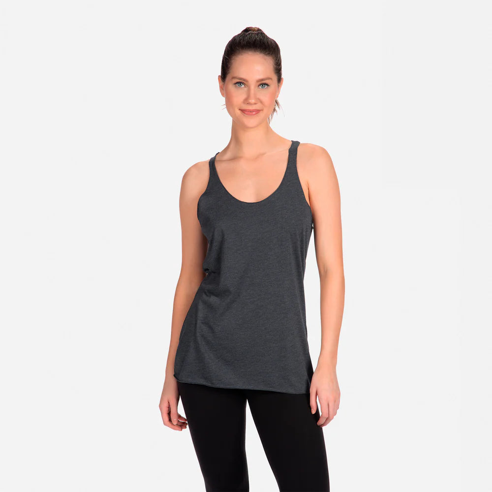 6733 Women's Tri-Blend Racerback Tank  Next Level  SIZES X-SMALL, SMALL, MEDIUM, & LARGE