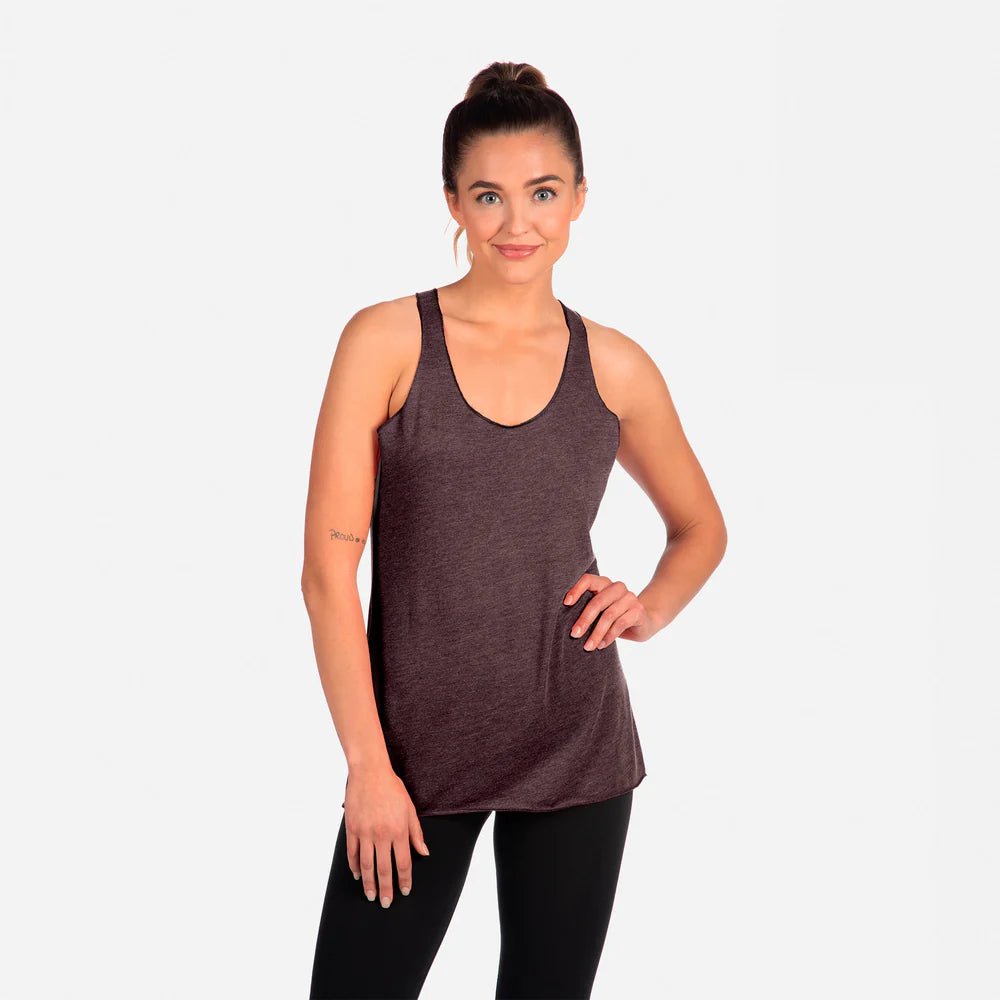 6733 Women's Tri-Blend Racerback Tank  Next Level  SIZES X-SMALL, SMALL, MEDIUM, & LARGE