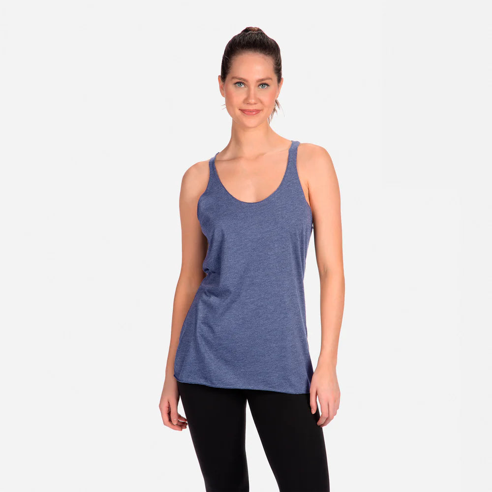 6733 Women's Tri-Blend Racerback Tank  Next Level  SIZES X-SMALL, SMALL, MEDIUM, & LARGE