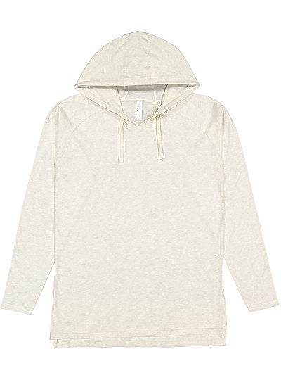 Unisex Long Sleeve Raglan Hood Tee  LAT  6917