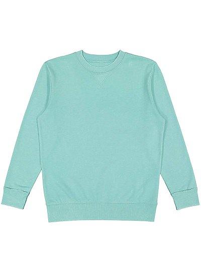 Unisex Crew Neck Pullover Vintage Wash Fleece Sweatshirt  LAT  6935