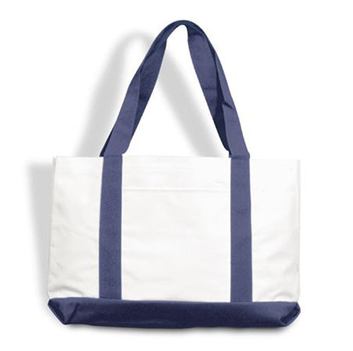 Tote Bag with Contrasting Handles and Gusset Bottom -  7002TO