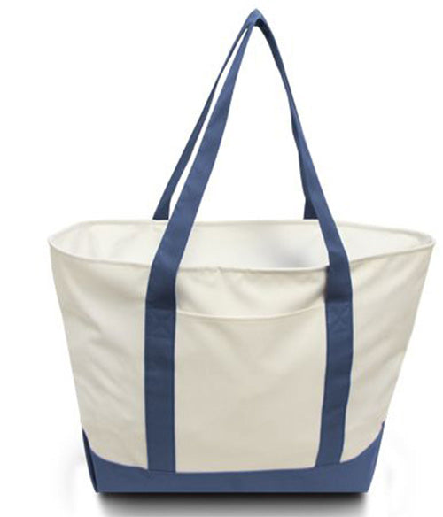 Liberty Bags Bay View Giant Zipper Beach Tote - 7006 - Stylish and Versatile Tote for the Holiday Season!