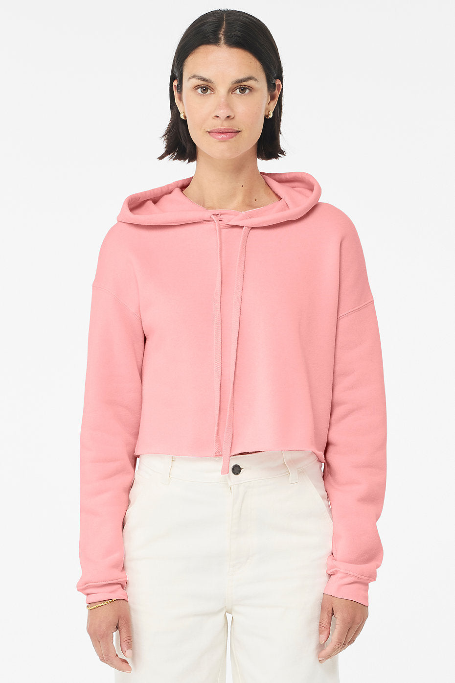 Women's Cropped Fleece Hoodie Bella+Canvas  7502