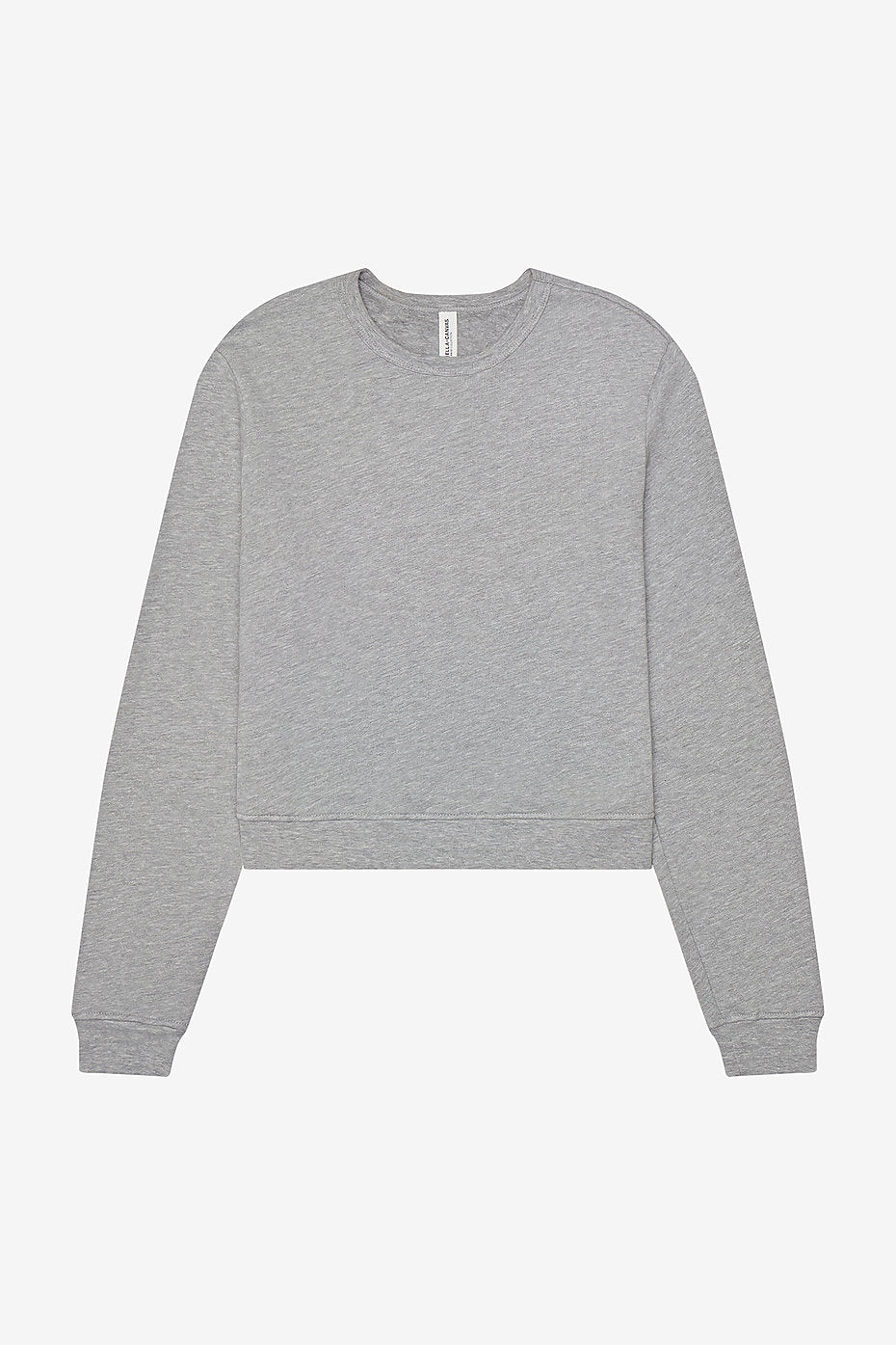Women's Classic Crewneck Sweatshirt Bella+Canvas 7511 grey cropped fleece pullover