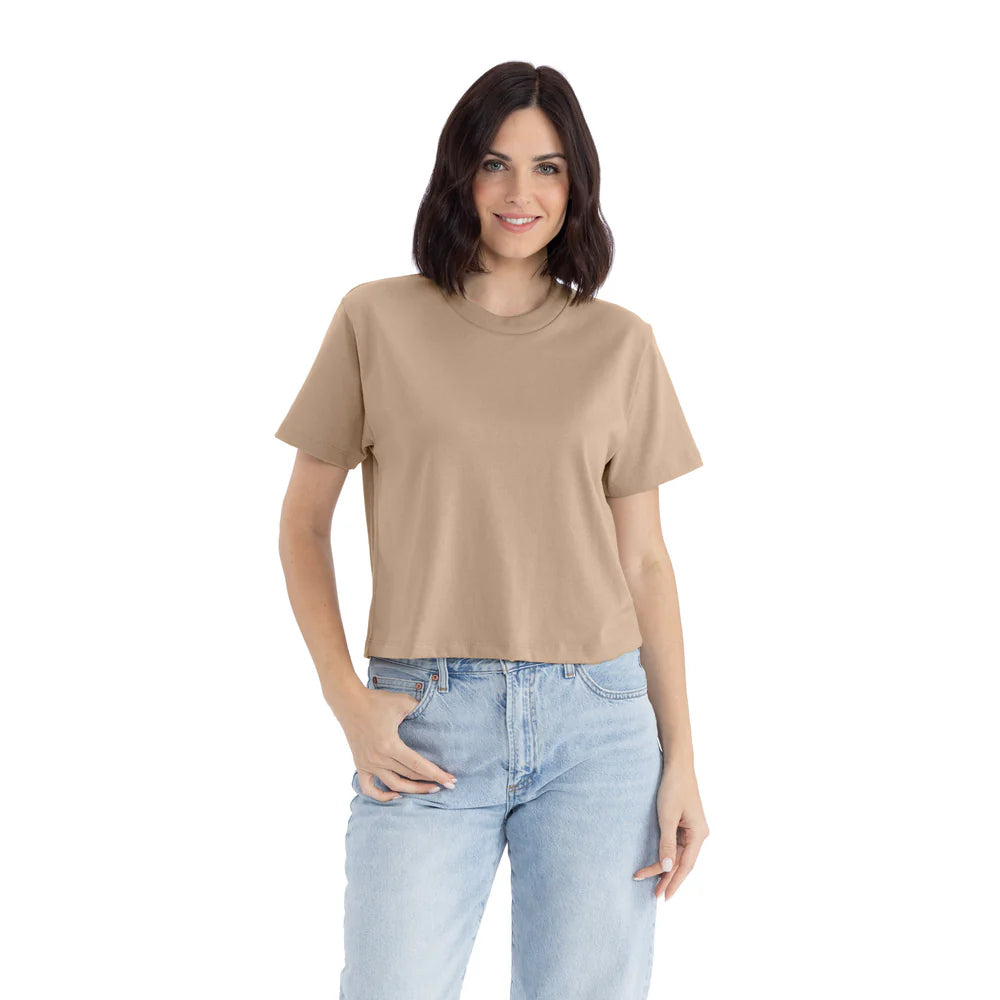 7610 Women's Heavyweight High Waist Boxy T-Shirt  Next Level