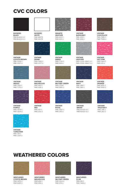 RABBIT SKINS COLOR CARD