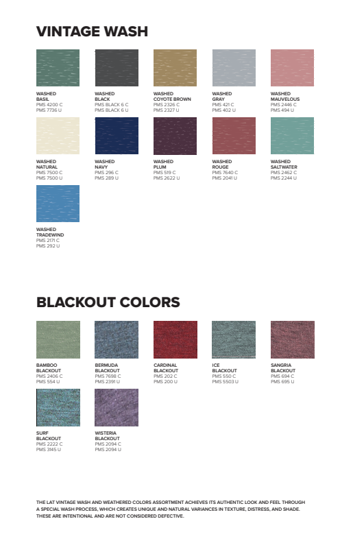 RABBIT SKINS COLOR CARD