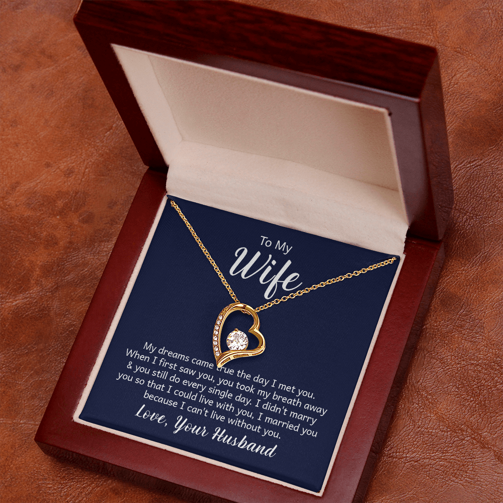 Forever Love Necklace - Make the Woman in your Life Scream with Happiness - Engravable