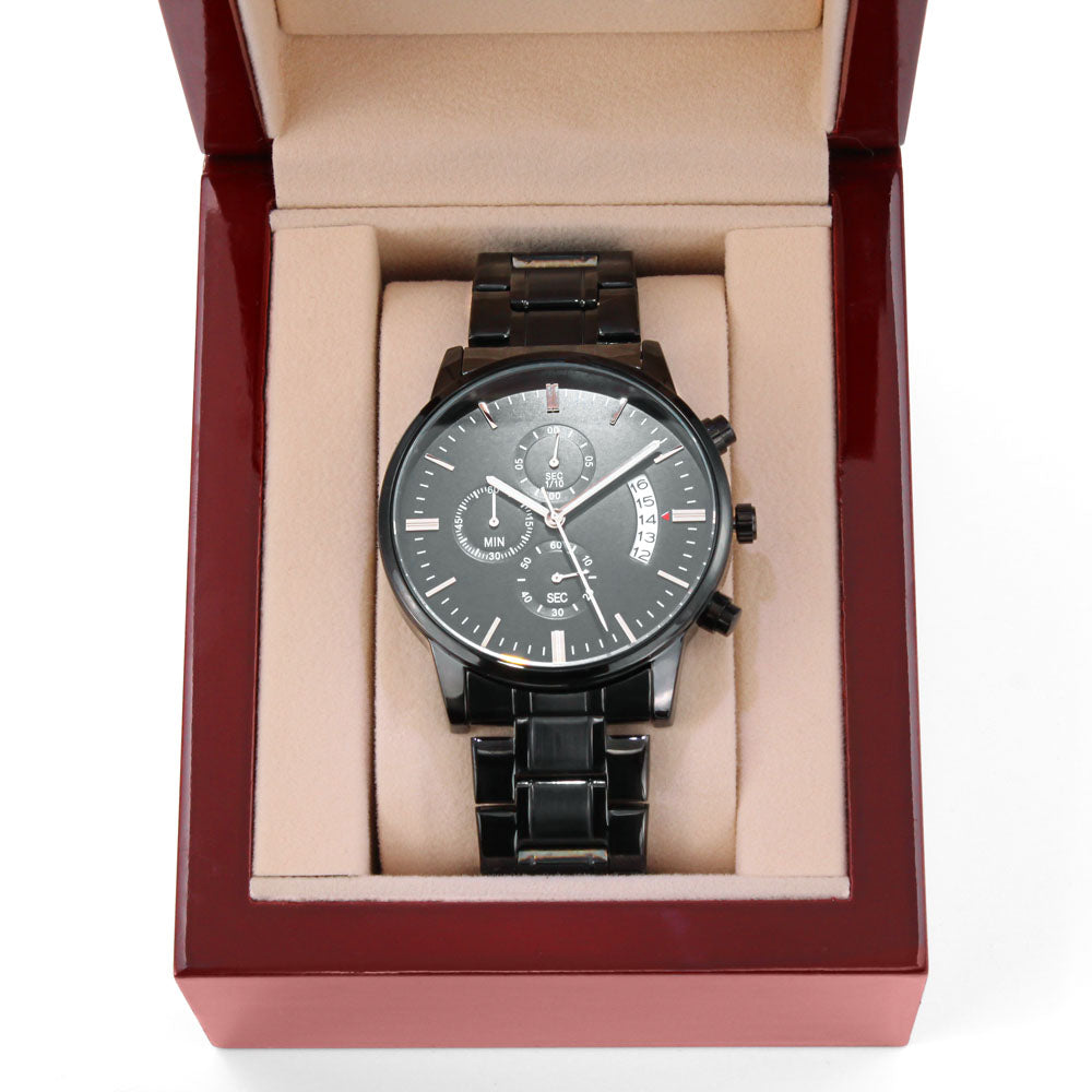 Chronograph Watch Perfect Gift for that Man in your Life - Engravable