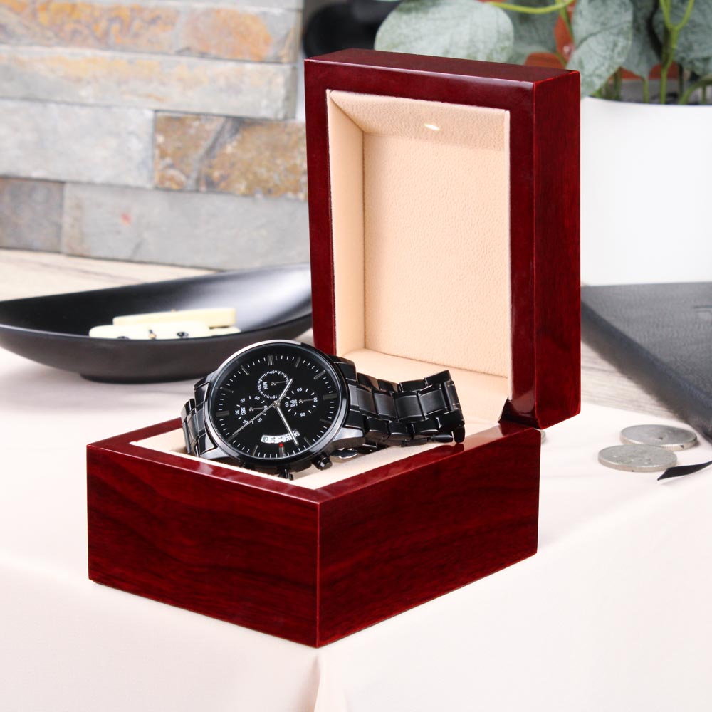 Chronograph Watch Perfect Gift for that Man in your Life - Engravable