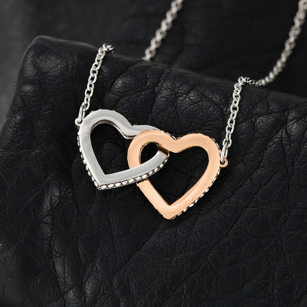 Interlocking Hearts Necklace for that Special Someone! Engravable