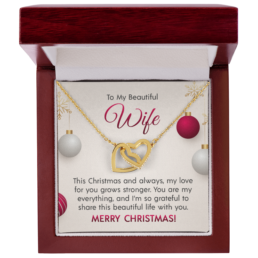 Interlocking Hearts Necklace for that Special Someone! Engravable