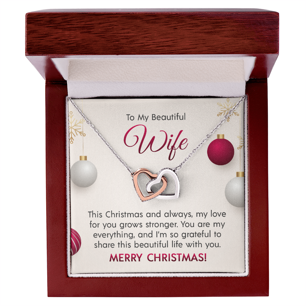 Interlocking Hearts Necklace for that Special Someone! Engravable