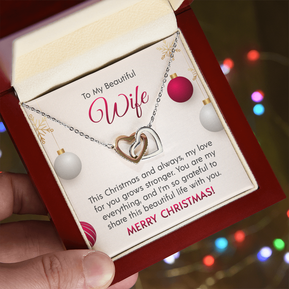 Interlocking Hearts Necklace for that Special Someone! Engravable