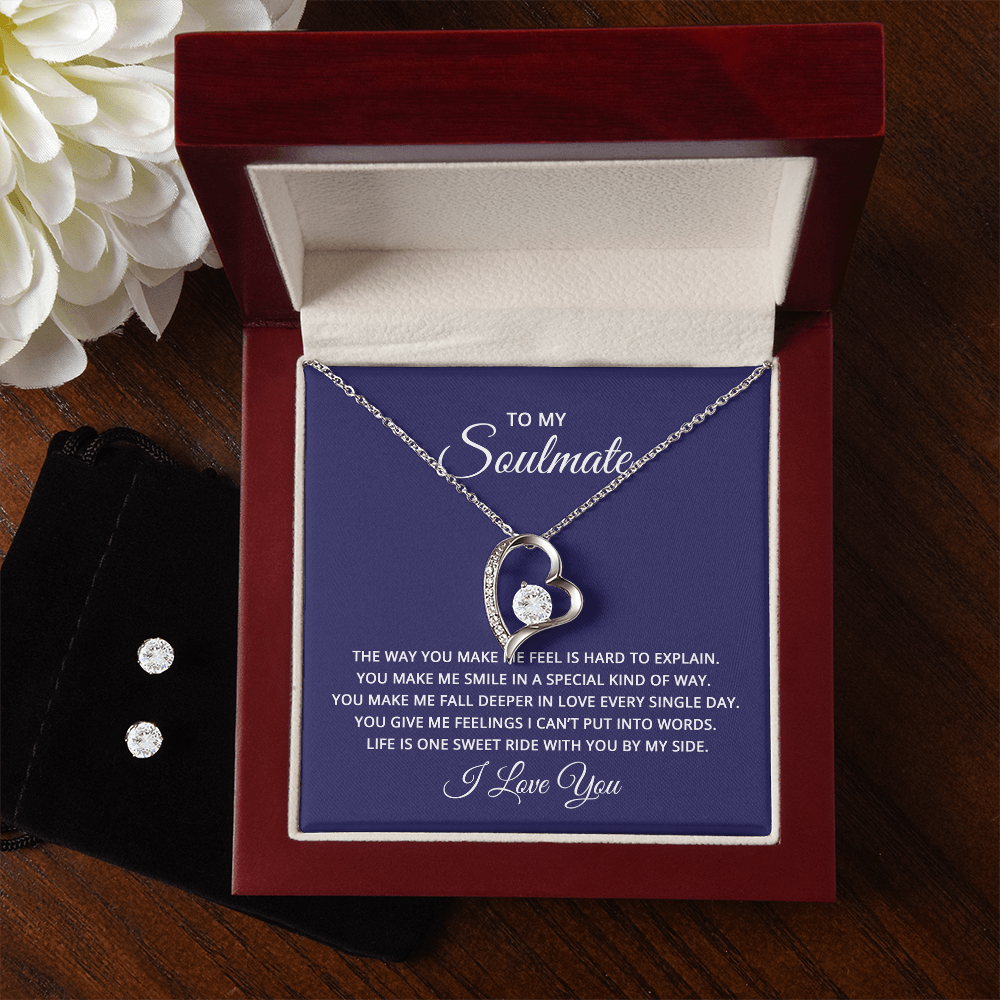 Make Her Feel So Loved With this Earring & Necklace Set