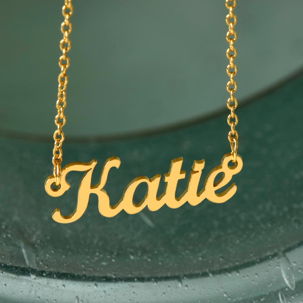 Have you Name Set in 14K or 18K Gold Plated!! She will Love It!