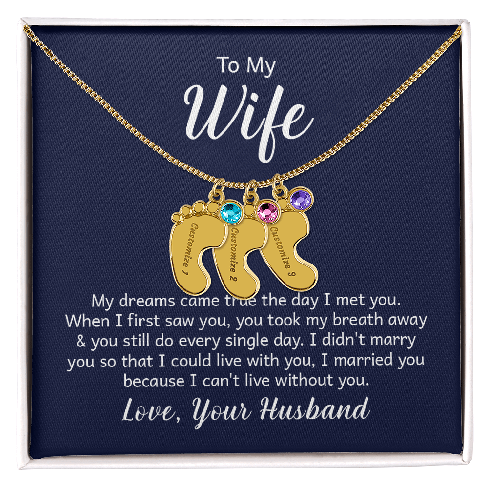 Baby Feet Carry Those Babies Around Your Neck!!