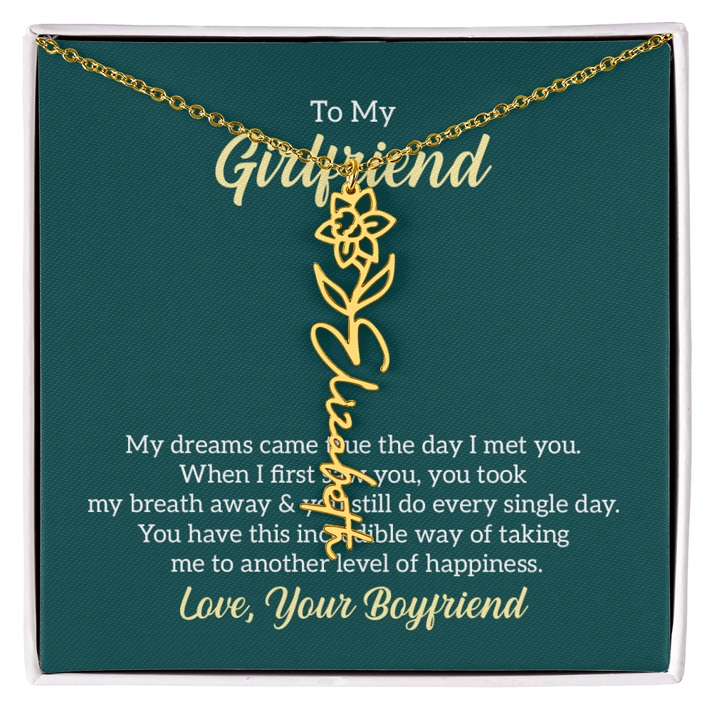 Birthday Name Necklace for that Special Person in your Life