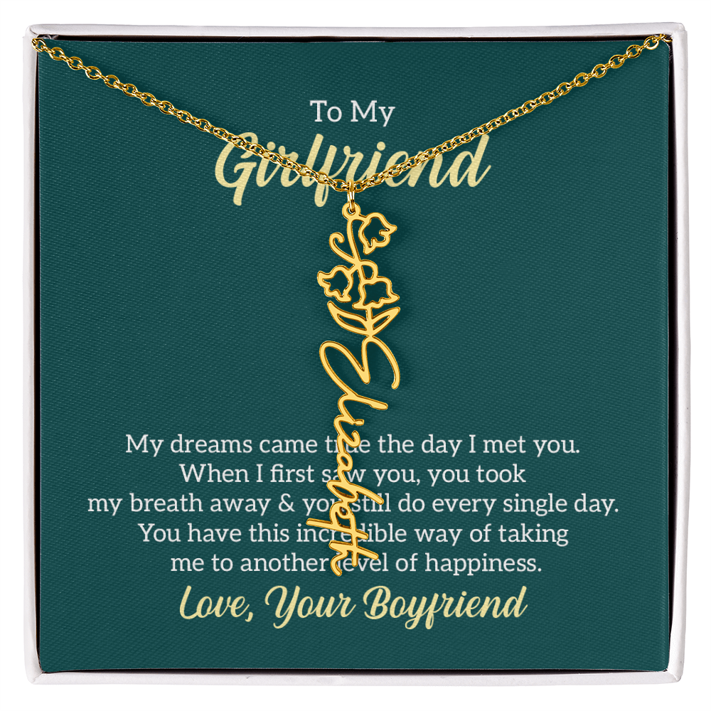 Birthday Name Necklace for that Special Person in your Life